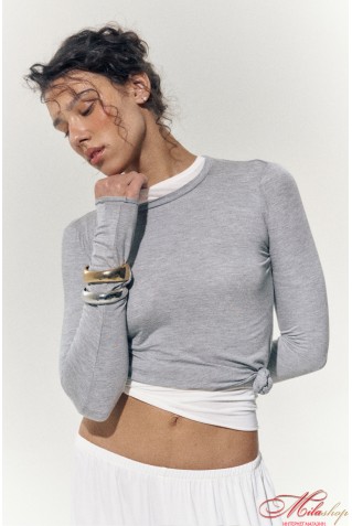 Женский лонгслив из тонкой вискозы Luna LC076I